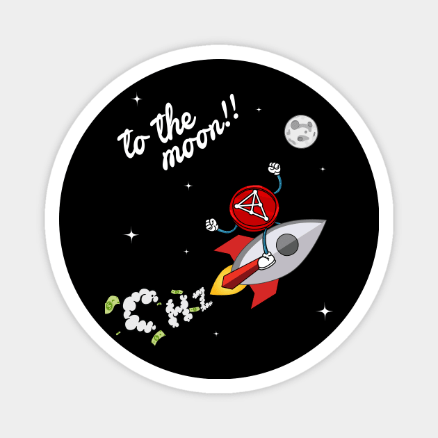 Chiliz to the moon !! Magnet by JamesCMarshall